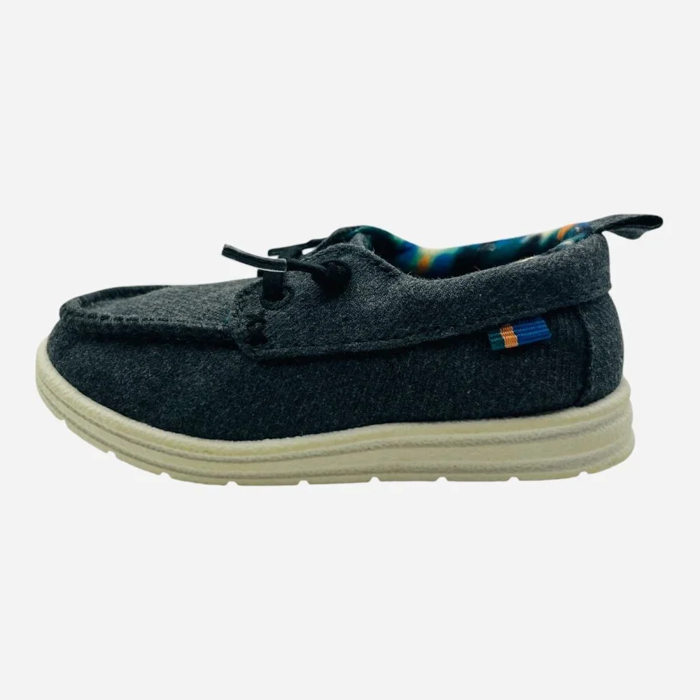 Toddler Boys Casual Moccasin Slip On Shoes Size 6 Gray Comfort Loafers